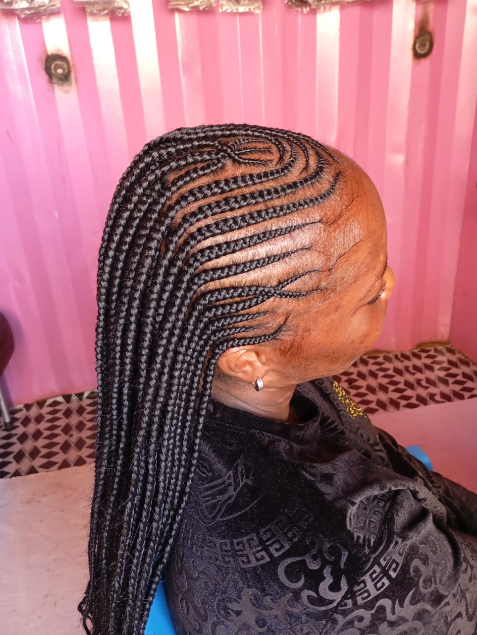 Fulani braids hairstyle by Blessed Rayna Salon